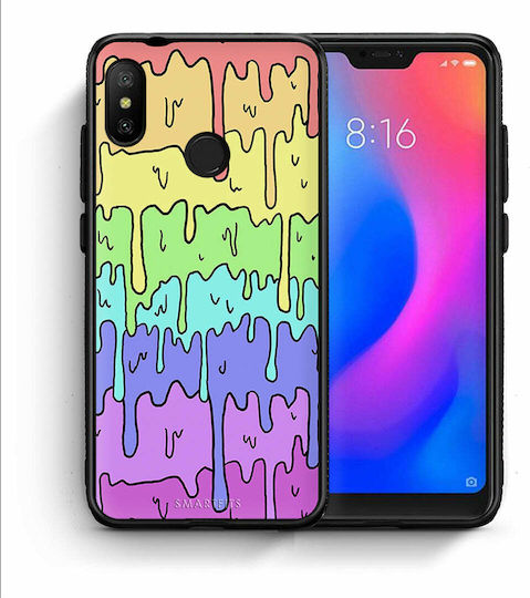 Smartfits Melting Rainbow Back Cover Silicon Multicolor (Mi A2 Lite) 7376015392923_42426234667163