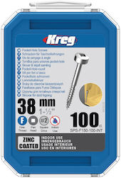 Kreg Schraube Platz mit Länge 38mm 100Stück