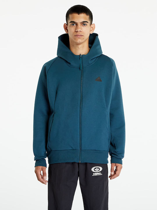 adidas Φούτερ με Κουκούλα Μπλε IN5087