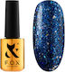 F.O.X Ημιμόνιμο Βερνίκι Νυχιών 006 με Glitter 7ml