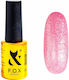 F.O.X Semi-Permanent Nail Polish 004 with Glitter 7ml 1pcs