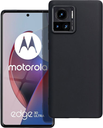 Moto Back Cover Σιλικόνης Μαύρο (Motorola Edge 30 Ultra)