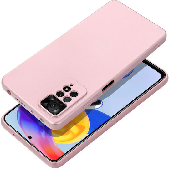 METALLIC Umschlag Rückseite Silikon Rosa (Redmi Note 12 4G)