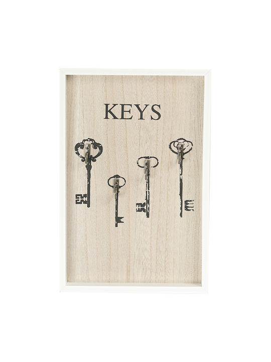 Key case wooden Keys four positions