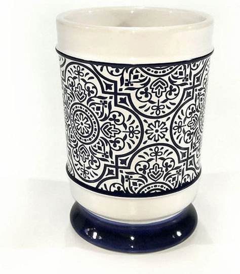 General Trade Ceramic Cup Holder Countertop Blue