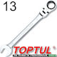 Toptul Flexible Head German Polygon Ratchet Ring 13mm 1pcs