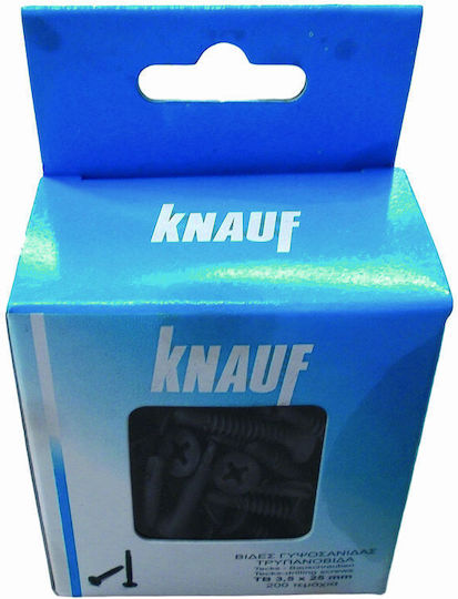 Knauf Șurub de găurire cu cap în cruce cu Diametru M3.5 și Lungime 25mm 200buc