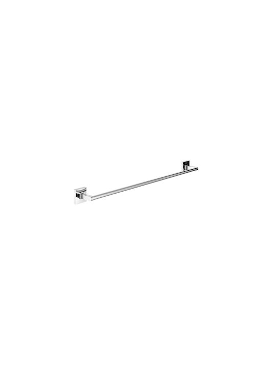 Roca Cubica Badezimmerhaken Wandhalterung mit Schrauben 62x62cm Silber