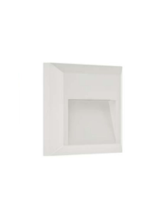 Universe Wall-Mounted Outdoor Ceiling Light LED IP65 2W with Warm White Light 12.4x12.4εκ.
