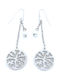 PS Silver Earrings Pendants from Silver with Pearls