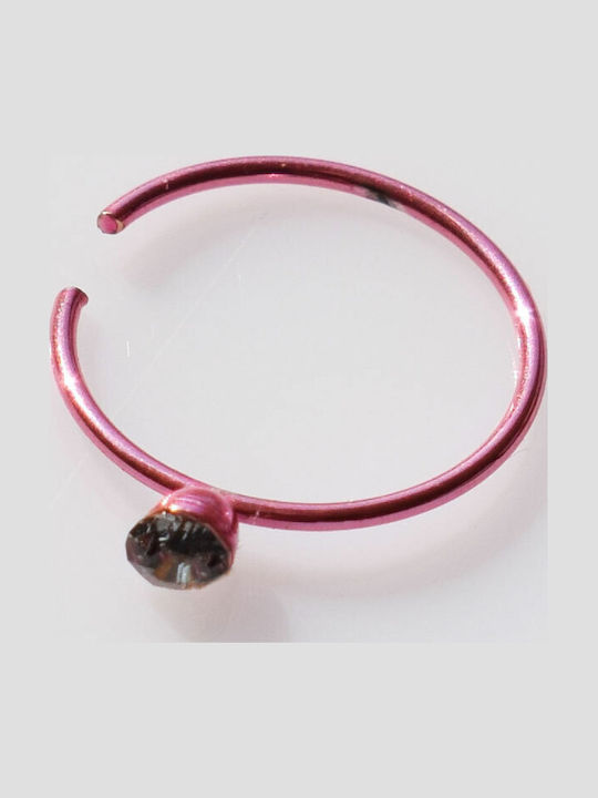 Bizoutaki Nasenpiercing aus Stahl 10 mm Rosa