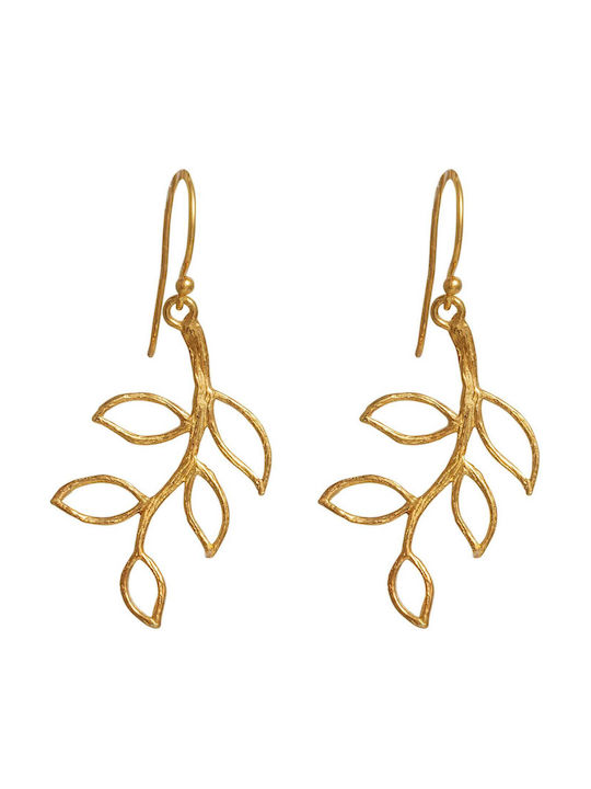 Bizoutaki Earrings made of Silver Gold Plated