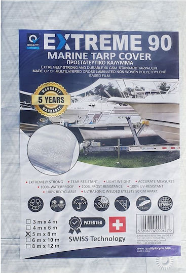 Quality For You Husă de protecție pentru Barcă L500 x H800cm. Alb Culoare