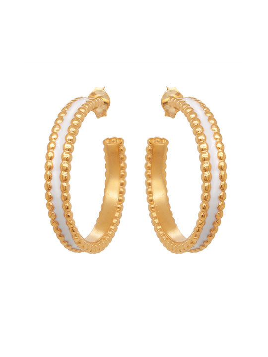 LifeLikes Earrings Hoops Gold Plated