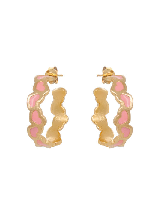 LifeLikes Earrings Hoops Gold Plated