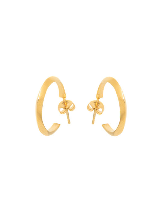 LifeLikes Earrings Hoops Gold Plated