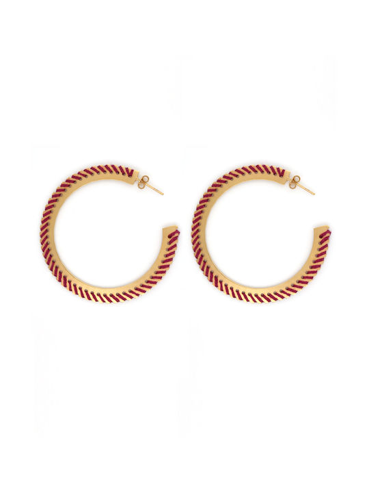 LifeLikes Earrings Hoops Gold Plated