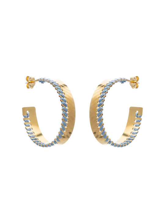 LifeLikes Earrings Hoops Gold Plated