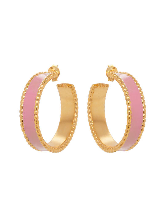 LifeLikes Earrings Hoops Gold Plated