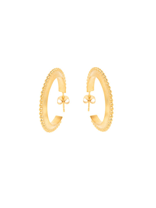 LifeLikes Earrings Hoops Gold Plated