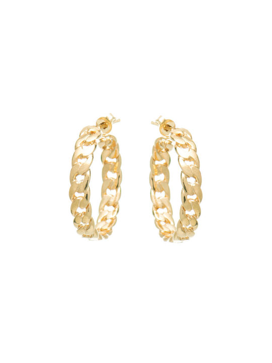 LifeLikes Earrings Hoops Gold Plated