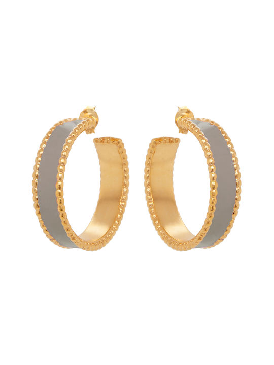 LifeLikes Earrings Hoops Gold Plated