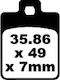 EBC Motorcycle Brake Pads Rear for Piaggio NRG