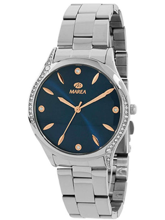 Marea Damen Uhr mit Silber Metallarmband