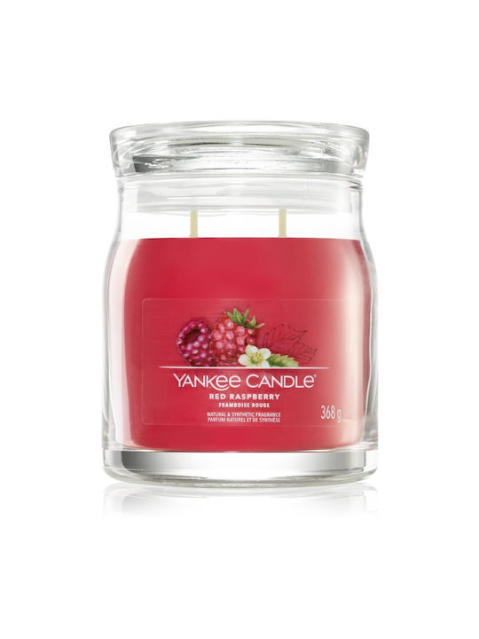 Yankee Candle Scented Candle Jar with Scent Red Raspberry Red 368gr 1pcs