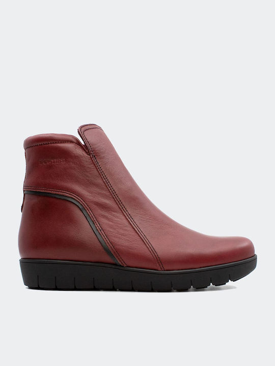 Softies Ghete dama de piele Burgundy