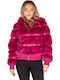 Women's Short Fur Fuchsia