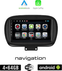 Booma Car-Audiosystem für Fiat 500X 2014> (Bluetooth/USB/WiFi/GPS/Apple-Carplay/Android-Auto) mit Touchscreen 9"