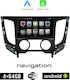 Booma Auto-Audiosystem für Fiat Vollrück 2016> mit A/C (Bluetooth/USB/WiFi/GPS/Apple-Carplay/Android-Auto) mit Touchscreen 9"