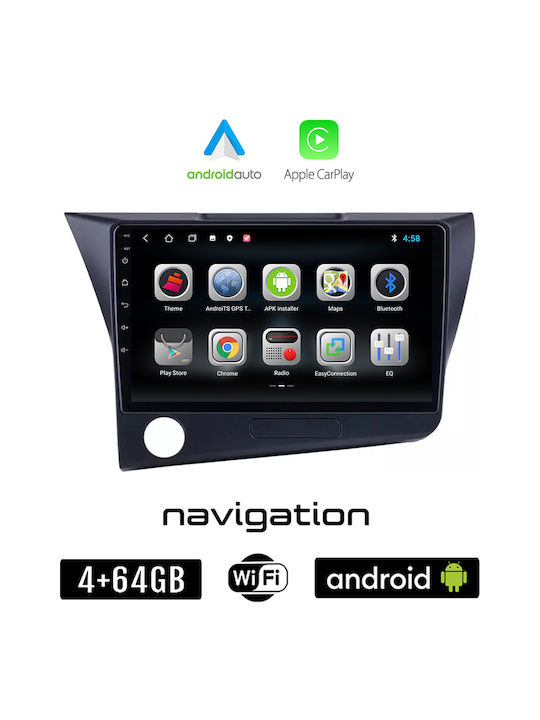 Booma Ηχοσύστημα Αυτοκινήτου για Honda CR-Z 2010-2016 (Bluetooth/USB/WiFi/GPS/Apple-Carplay/Android-Auto) με Οθόνη Αφής 9"