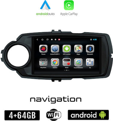 Booma Ηχοσύστημα Αυτοκινήτου για Toyota Yaris 2011-2015 (Bluetooth/USB/WiFi/GPS/Apple-Carplay/Android-Auto) με Οθόνη Αφής 9"