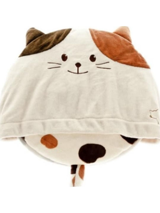 Ferribiella Spotted Kopfkissen für Hunde Rund Beige 52x42cm.