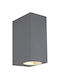 Globo Lighting Wall-Mounted Outdoor Spot Light GU10 IP44 Double Beam 6.8x15εκ.
