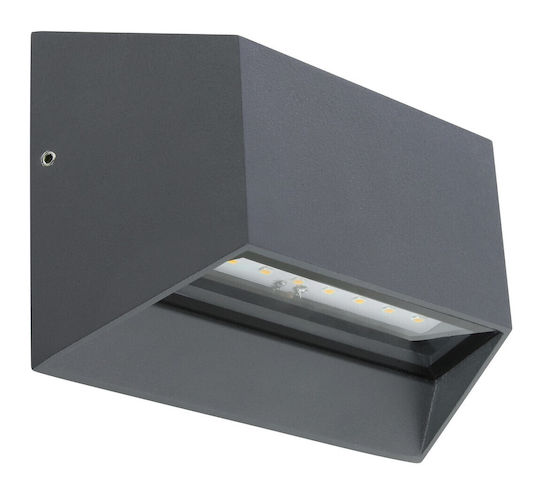 Globo Lighting Wall-Mounted Outdoor Ceiling Light LED IP54 7W with Warm White Light 14.8x10εκ.