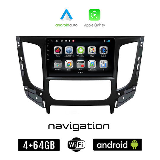 Booma Car Audio System for Fiat Fullback 2016> with Clima (Bluetooth/USB/WiFi/GPS/Apple-Carplay/Android-Auto) with Touch Screen 9"