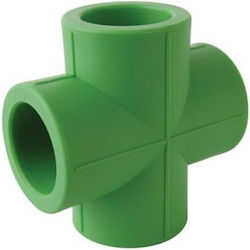 Plastherm Cross Fitting Polypropylene 25mm P0602