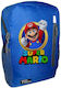 Takeposition School Bag Backpack Kindergarten Blue with Water Bottle Holder