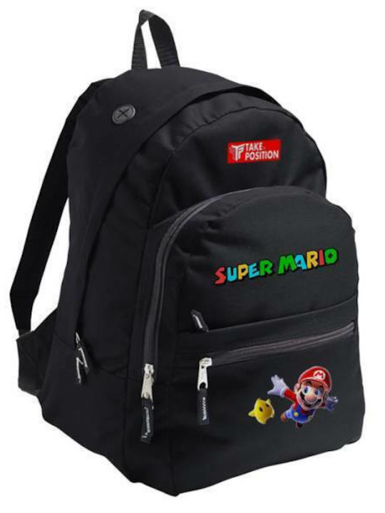 Takeposition School Bag Backpack Junior High-High School Black 24.1Liters