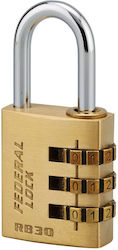 Thirard Steel Padlock Brass Combination 1pcs