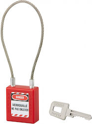 Thirard Plastic Padlock with Cable with Key 40m...