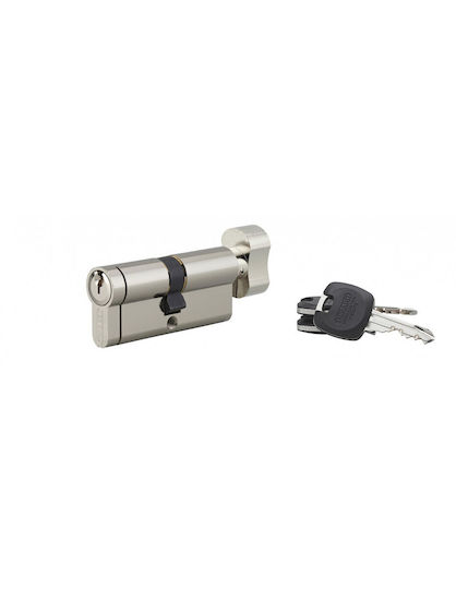 Thirard Lock Cylinder Security 70mm (35-35) with Knob and 3 Keys Silver