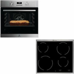 Electrolux Άνω Πάγκου με Κεραμικές Εστίες Inox EOF3H40X + EHF16240XK Electrolux Άνω Πάγκου με Κεραμικές Εστίες Inox EOF3H40X + EHF16240XK