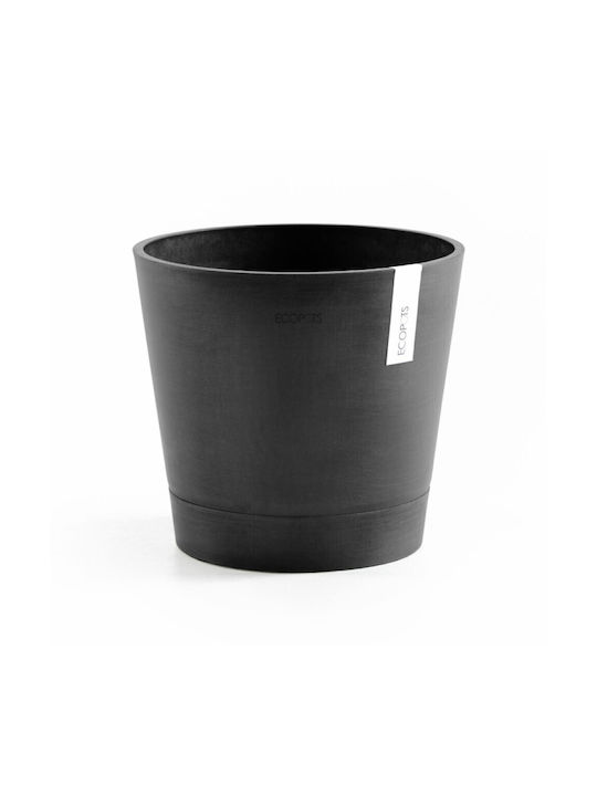 Ecopots Venice Flower Pot Self-Watering 40x35cm in Gray Color 74.010.40A