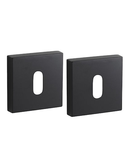 Thirard Rosette - Door Escutcheon Door Knobs Black