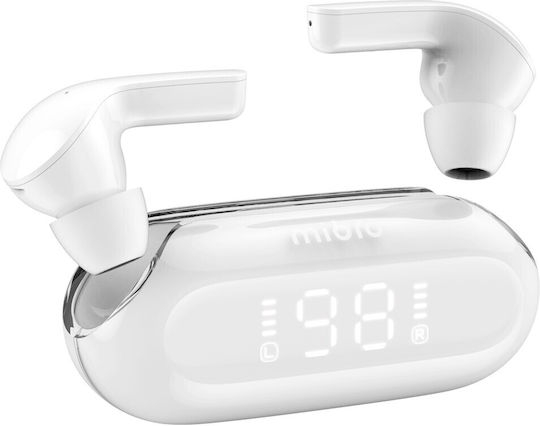 Mibro Earbuds 3 Bluetooth Handsfree Ακουστικά με Θήκη Φόρτισης Λευκά