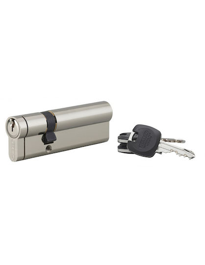 Thirard Lock Cylinder Security 90mm (30-60) with 3 Keys Silver